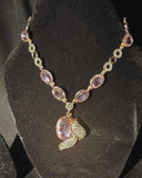 Rose Winged Necklace