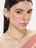 Rose Gold-Plated Cubic Zirconia Jewellery Set
