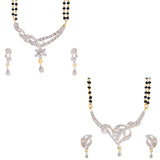 Combo of  2 Designer American Diamond Mangalsutra
